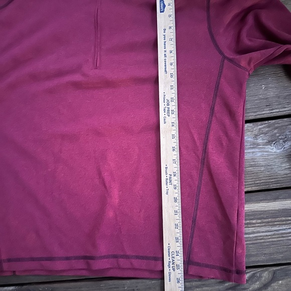 Pebble Beach men’s mock neck maroon pullover performance jacket size L - Picture 8 of 9